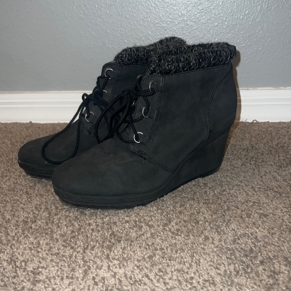 booties with a wedge